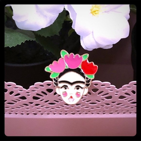 Jewelry - 🌺Frida Kahlo Enameled Brooch/Tie Pin🌺